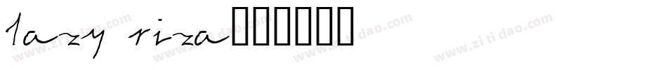 Lazy Riza字体转换
